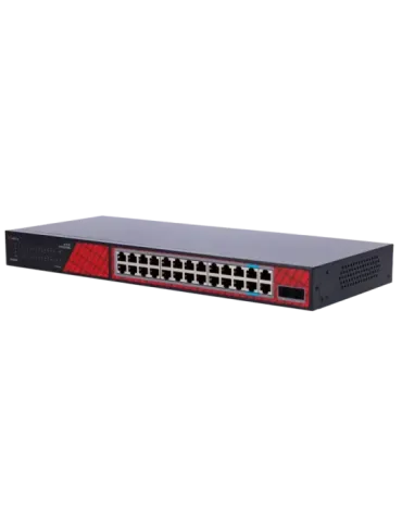 Safire Switch Hi-PoE - 24 puertos + 2 SFP Uplink + 2 Uplink RJ45 - Vel