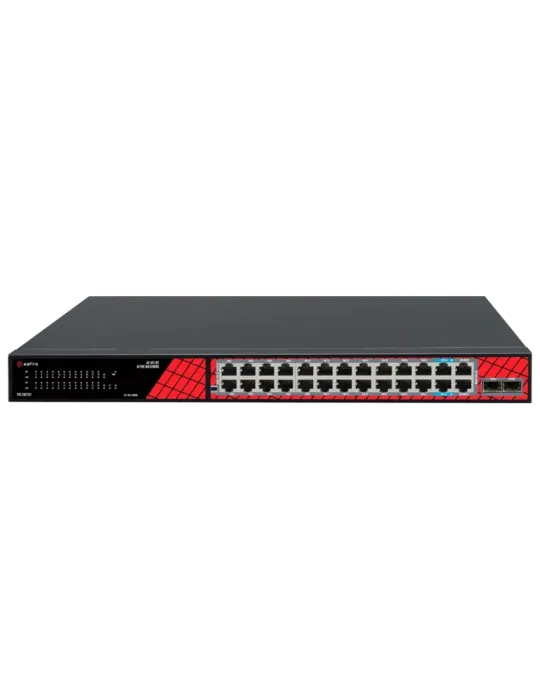 Safire Switch Hi-PoE - 24 puertos + 2.5GE SFP Uplink + 2 Uplink RJ45 -