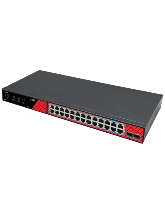 Safire Switch Hi-PoE - 24 puertos + 2.5GE SFP Uplink + 2 Uplink RJ45 -