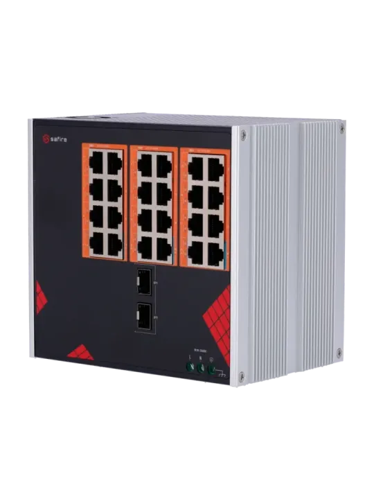 Safire Switch Industrial Alimentación AC 90~264V - 24 puertos Gigabit