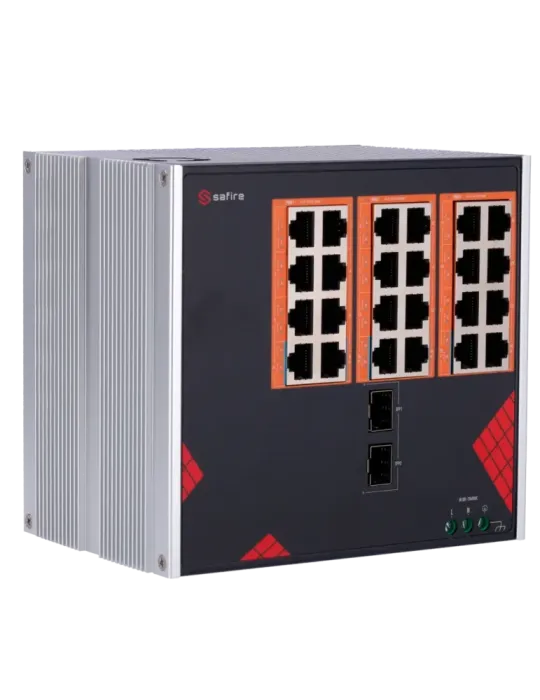 Safire Switch Industrial Alimentación AC 90~264V - 24 puertos Gigabit
