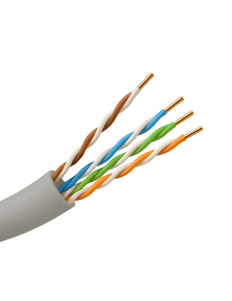 Safire Cable UTP categoría 5E - Conductor CCA - Diámetro 24 AWG-0,52mm
