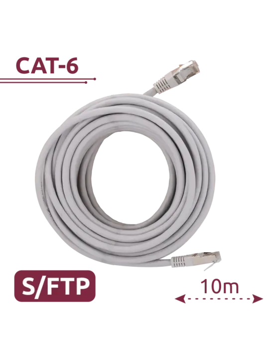 SAFIRE Cable SFTP - Ethernet - Conectores RJ45 - Categoría 6A - 10 m -