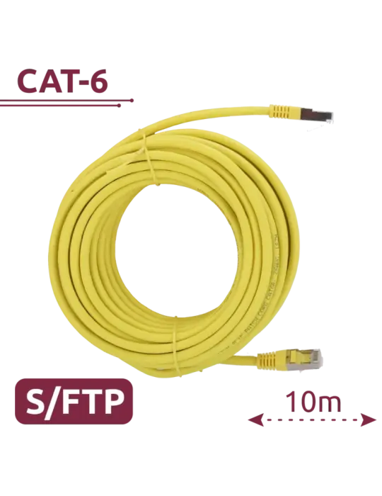 SAFIRE Cable SFTP - Ethernet - Conectores RJ45 - Categoría 6A - 10 m -