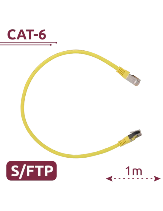 SAFIRE Cable SFTP - Ethernet - Conectores RJ45 - Categoría 6A - 1 m -
