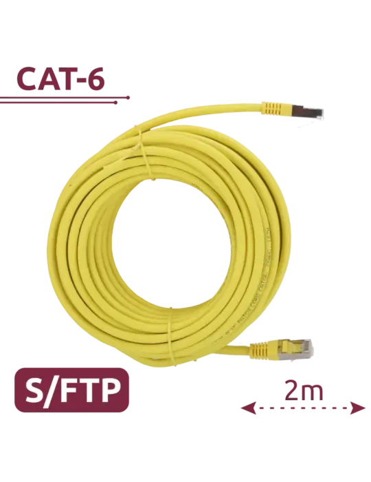 SAFIRE Cable SFTP - Ethernet - Conectores RJ45 - Categoría 6A - 2 m -