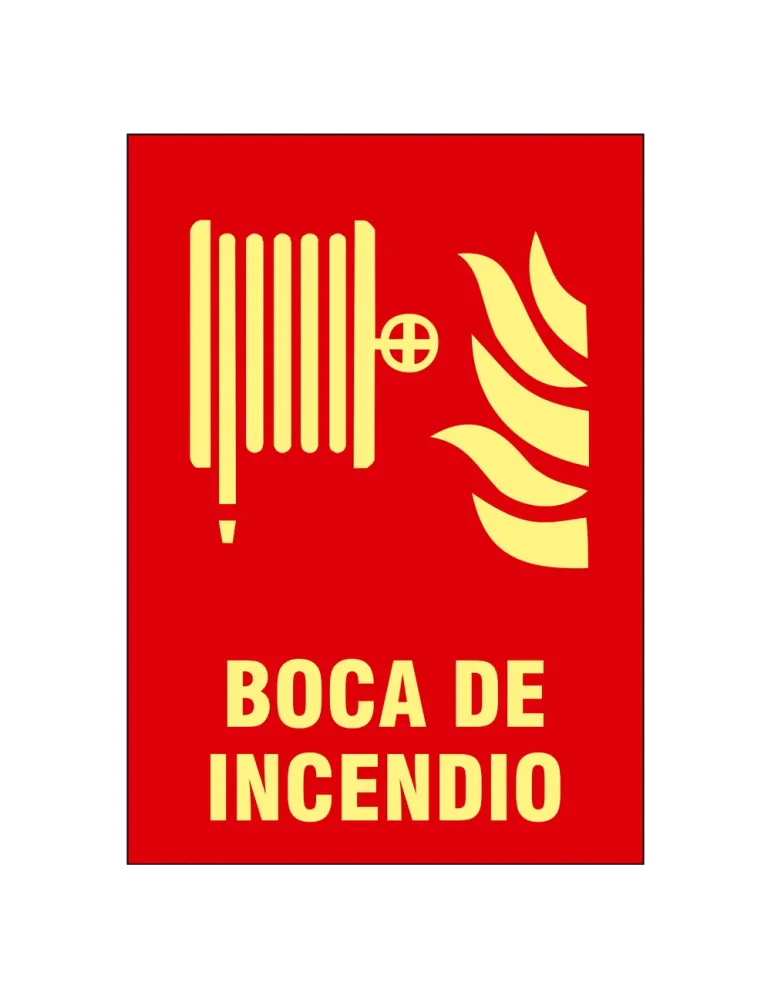 NACIONAL Cartel de señalización - Equipos de protección contra incendi
