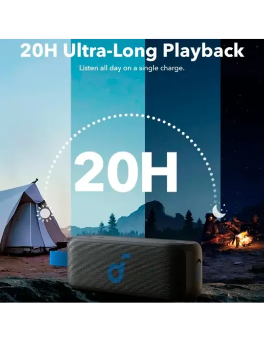 SOUNDCORE Altavoz portátil Select 3 Soundcore by Anker - 2 diafragmas