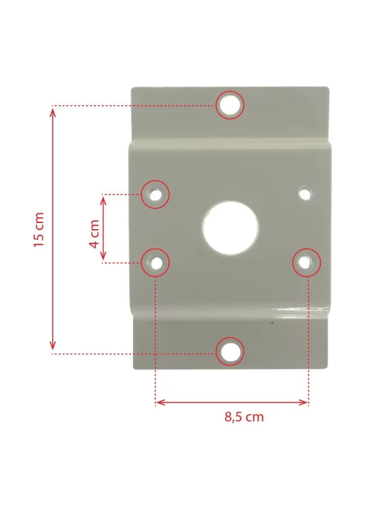 MARCA BLANCA Soporte para mástiles/farolas - Rango diámetro 60~110 mm