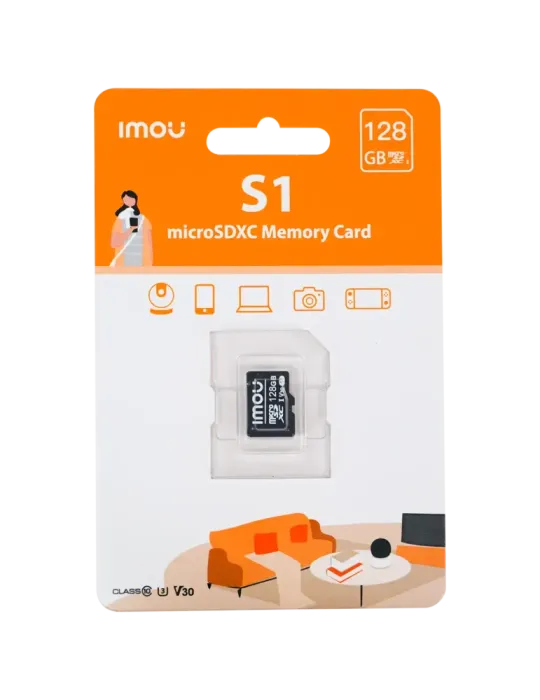 IMOU Tarjeta microSD Imou - Capacidad 128 GB - Clase 10 | Velocidad R/