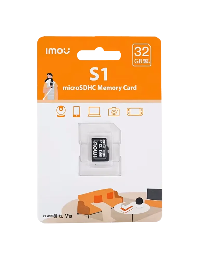 IMOU Tarjeta microSD Imou - Capacidad 32 GB - Clase 10 | Velocidad R/W