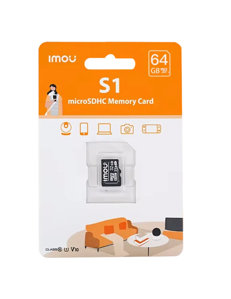 IMOU Tarjeta microSD Imou - Capacidad 32 GB - Clase 10 | Velocidad R/W