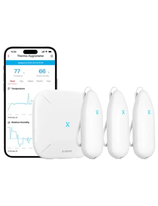X-SENSE - Kit 3+1 TPH con puerta de enlace - 3 sensores de temperatura