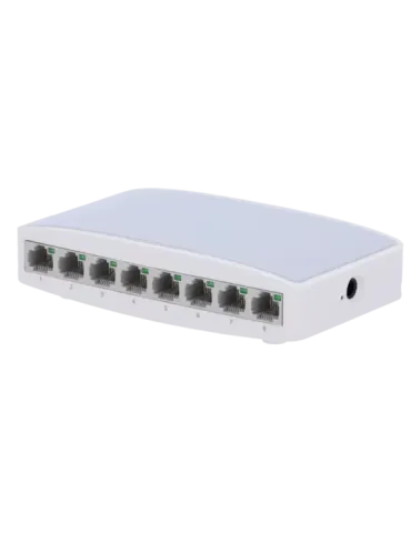 MARCA BLANCA Switch de sobremesa - 8 puertos Fast Ethernet - Velocidad