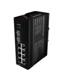 MARCA BLANCA Switch PoE Marca Blanca - Montaje en carril DIN - 8 Puert
