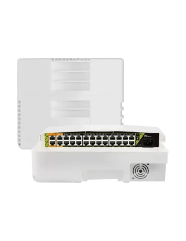 MARCA BLANCA Switch PoE exterior - 22 RJ45 PoE+ 2 RJ45 Hi-PoE - 2 RJ45