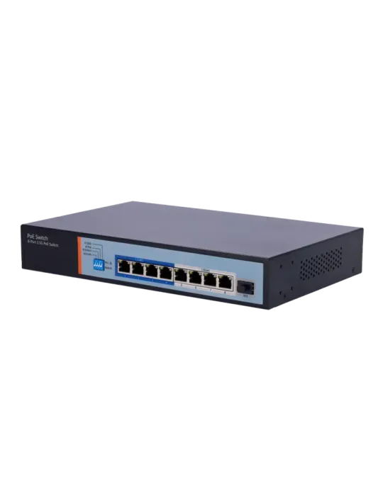 MARCA BLANCA Switch Hi-PoE Multigagibit 2,5Gbps - 8 puertos PoE + 1 Up