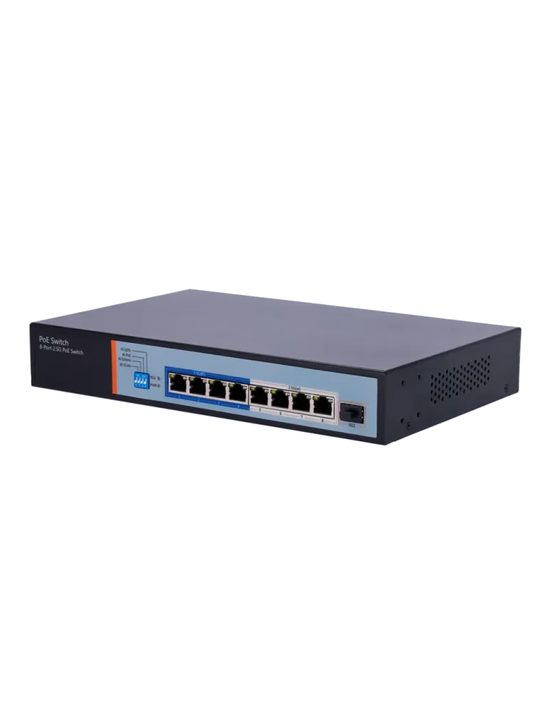 MARCA BLANCA Switch Hi-PoE Multigagibit 2,5Gbps - 8 puertos PoE + 1 Up