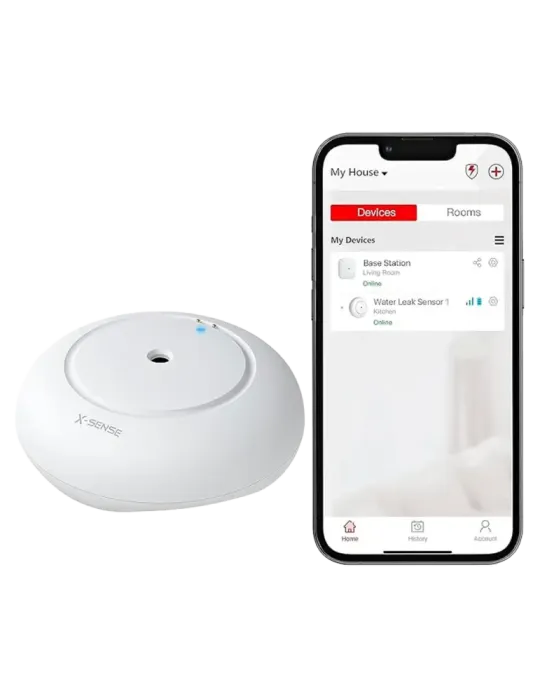 X-SENSE Sensor de fugas de agua inalámbrico - Wi-Fi - IP66 - Compatibl
