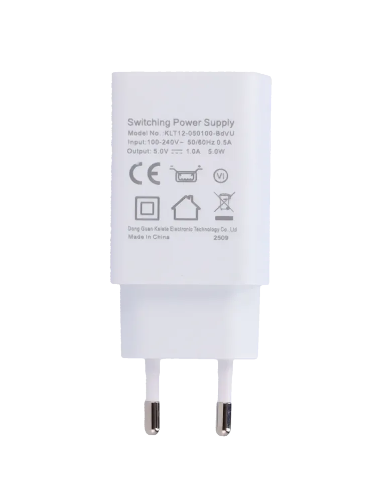 TEDEE Alimentador USB - Enchufe tipo europeo - Entrada AC 100-240 V /