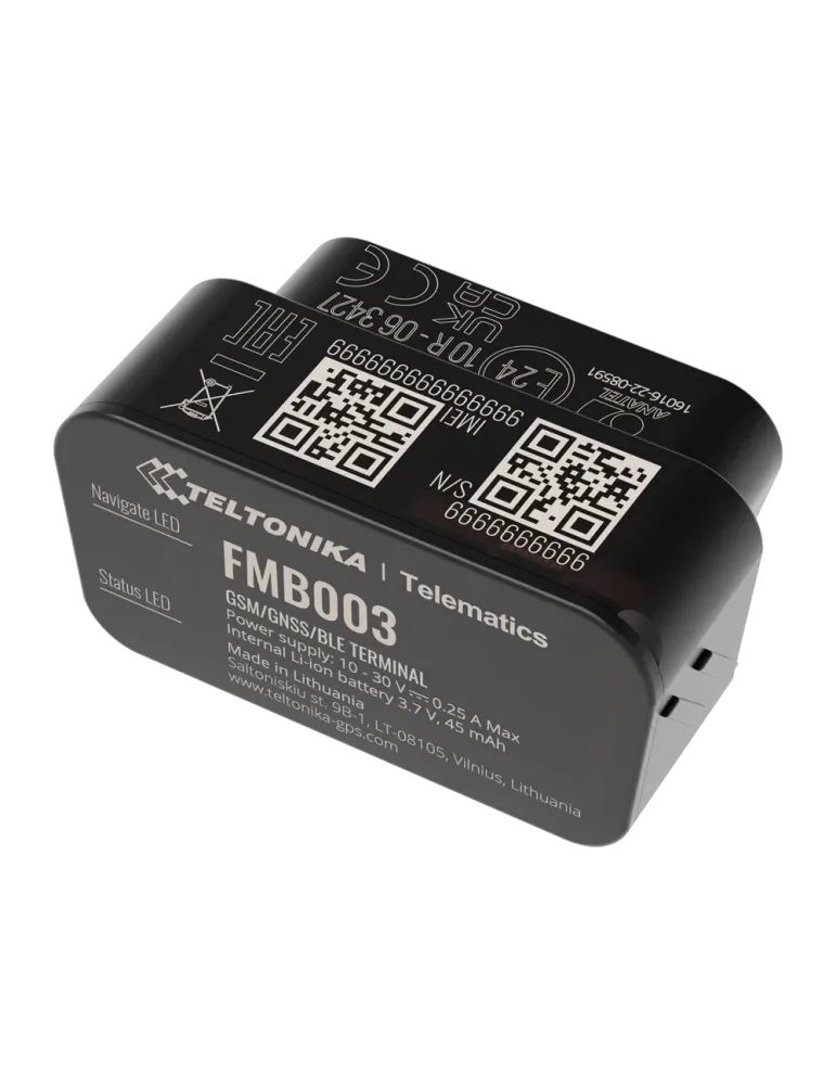 TELTONIKA Tracker Plug y Play para vehículos - Conexión OBD - Instalac
