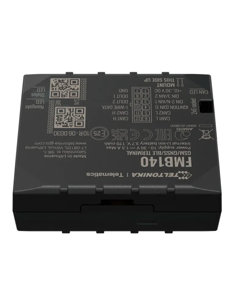 TELTONIKA Tracker avanzado para vehículos - Conexión cableado interno