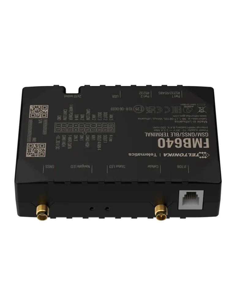 TELTONIKA Tracker profesional para vehículos - Conexión cableado inter