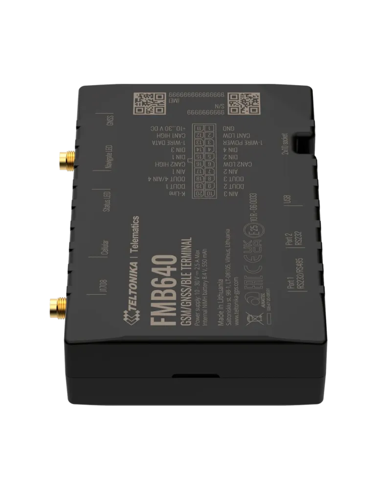 TELTONIKA Tracker profesional para vehículos - Conexión cableado inter