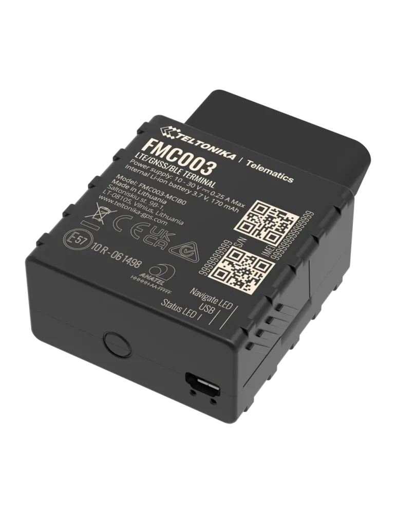 TELTONIKA Tracker Plug y Play para vehículos - Conexión OBD - Instalac