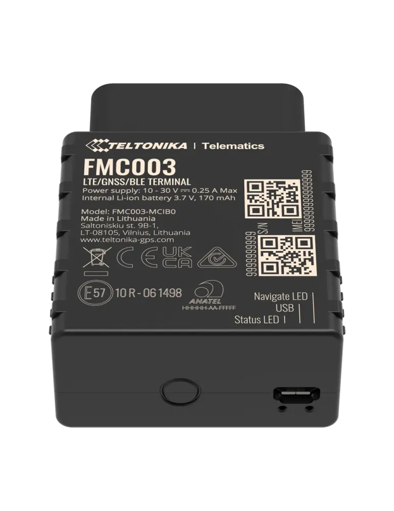 TELTONIKA Tracker Plug y Play para vehículos - Conexión OBD - Instalac