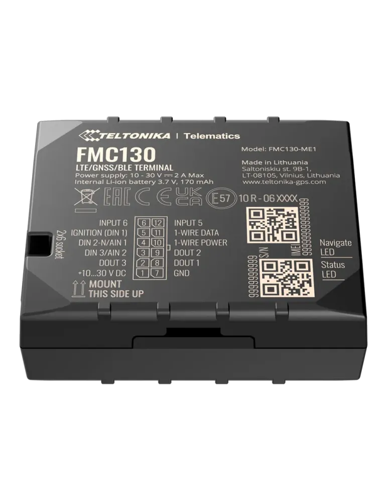 TELTONIKA Tracker avanzado para vehículos - Conexión cableado interno