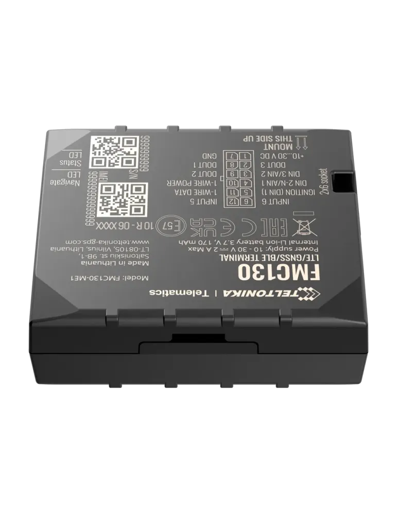TELTONIKA Tracker avanzado para vehículos - Conexión cableado interno