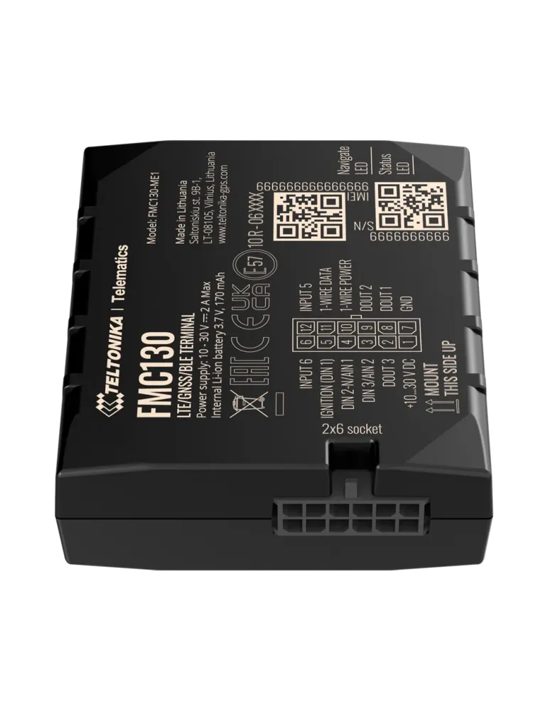 TELTONIKA Tracker avanzado para vehículos - Conexión cableado interno