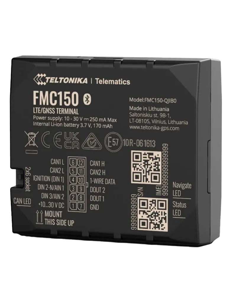 TELTONIKA Tracker avanzado para vehículos - Conexión cableado interno