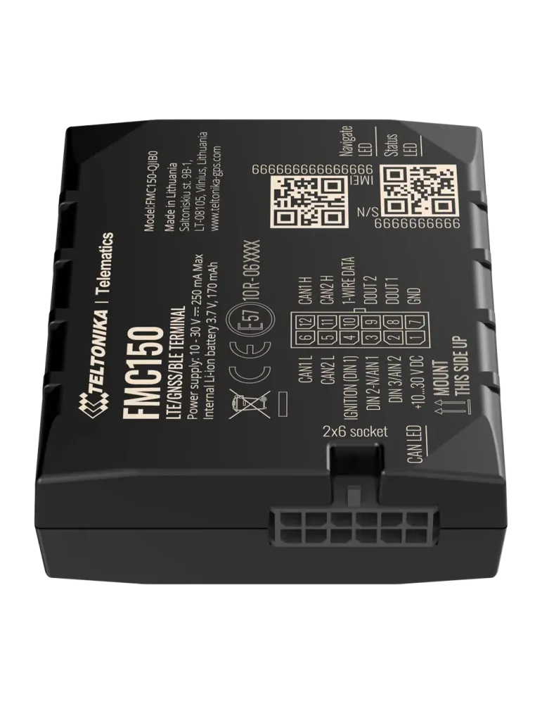 TELTONIKA Tracker avanzado para vehículos - Conexión cableado interno