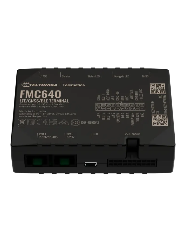 TELTONIKA Tracker profesional para vehículos - Conexión cableado inter