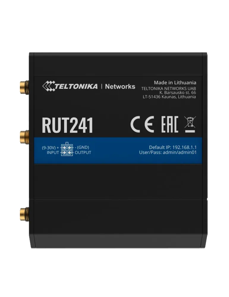 Teltonika Router 4G Industrial - 2 puertos Ethernet RJ45 Fast Ethernet