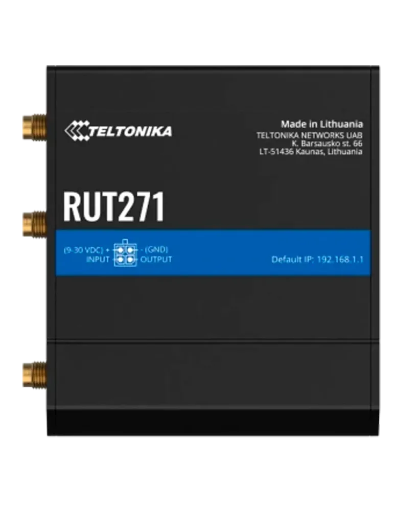 Teltonika Router Redcap 5G Industrial - 2 puertos Ethernet RJ45 Fast E