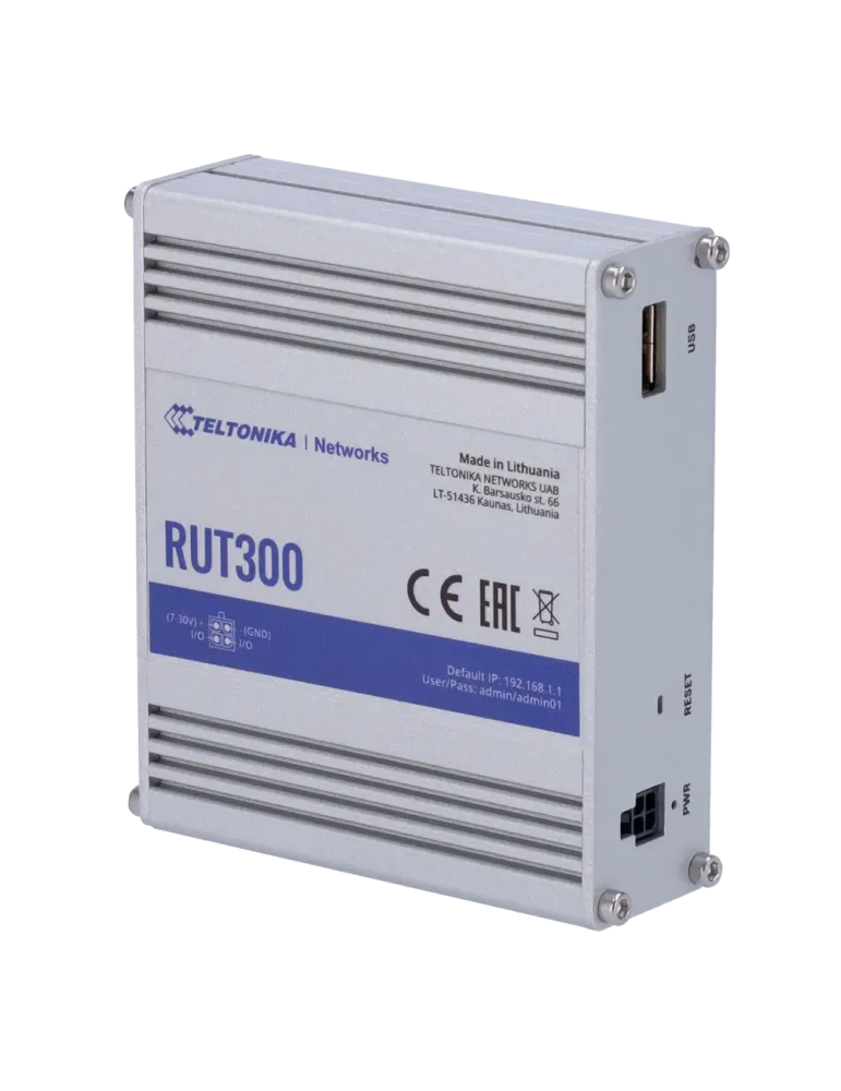 Teltonika Router Industrial - 5 puertos Ethernet RJ45 Fast Ethernet -