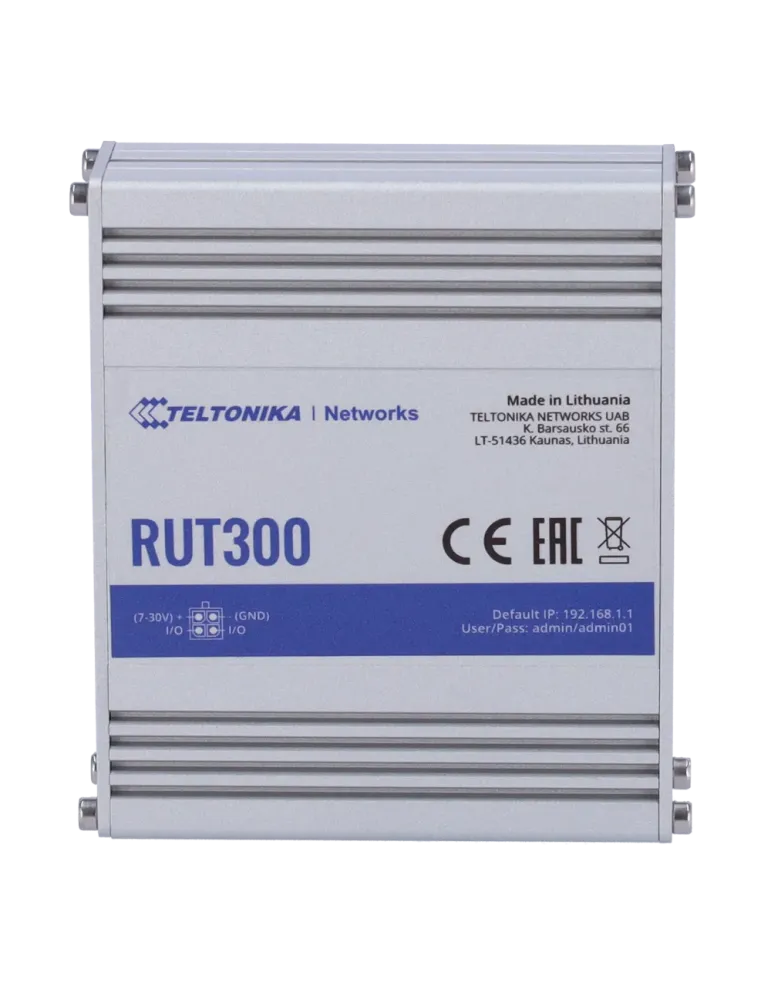 Teltonika Router Industrial - 5 puertos Ethernet RJ45 Fast Ethernet -