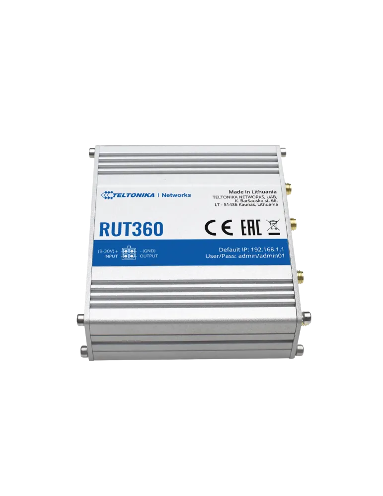 Teltonika Router 4G Industrial - 2 puertos Ethernet RJ45 Fast Ethernet