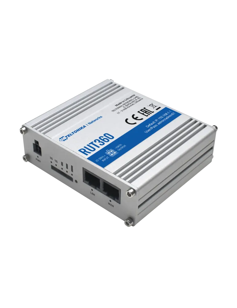 Teltonika Router 4G Industrial - 2 puertos Ethernet RJ45 Fast Ethernet