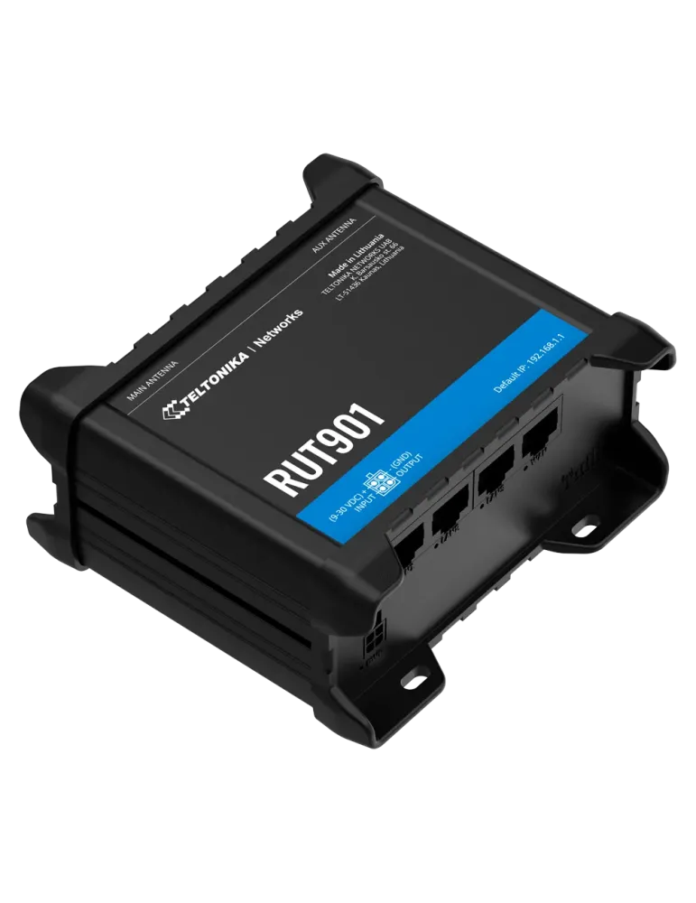 Teltonika Router 4G Industrial - 4 puertos Ethernet RJ45 Fast Ethernet