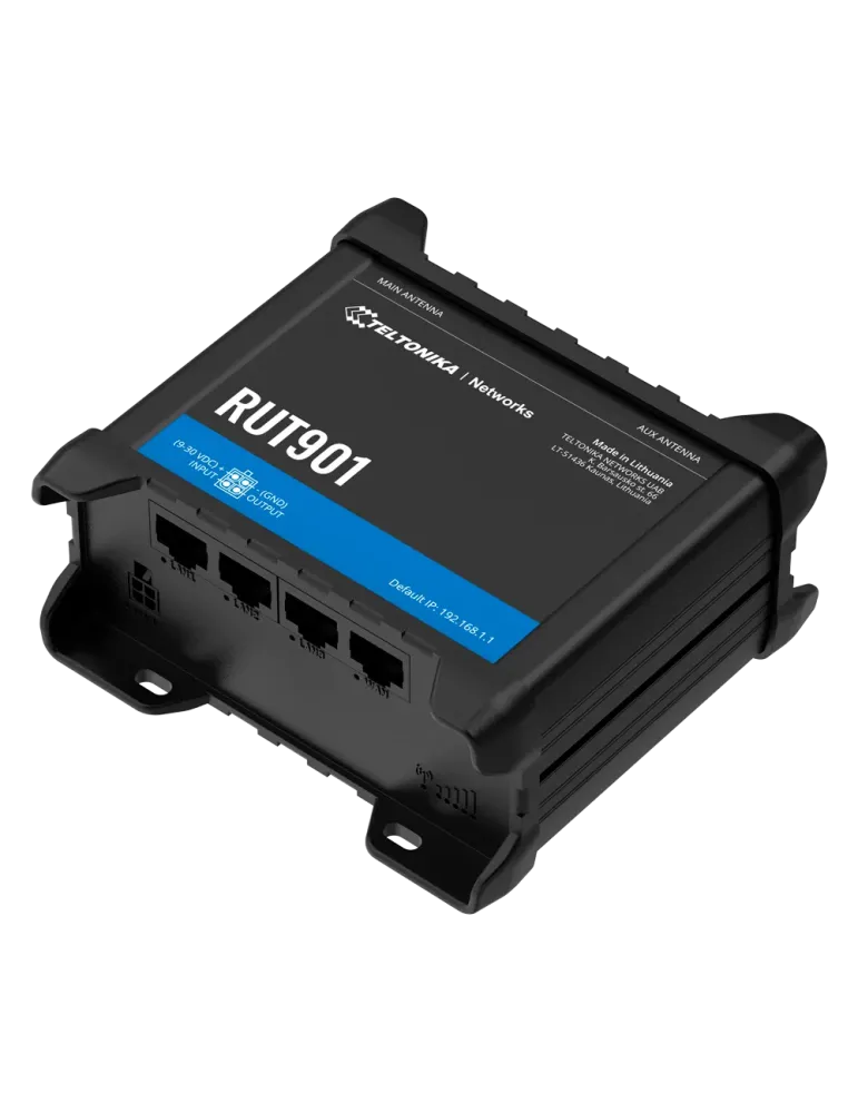 Teltonika Router 4G Industrial - 4 puertos Ethernet RJ45 Fast Ethernet
