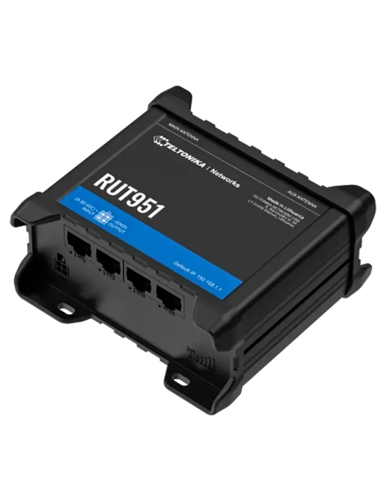 Teltonika Router 4G Industrial - 4 puertos Ethernet RJ45 Fast Ethernet