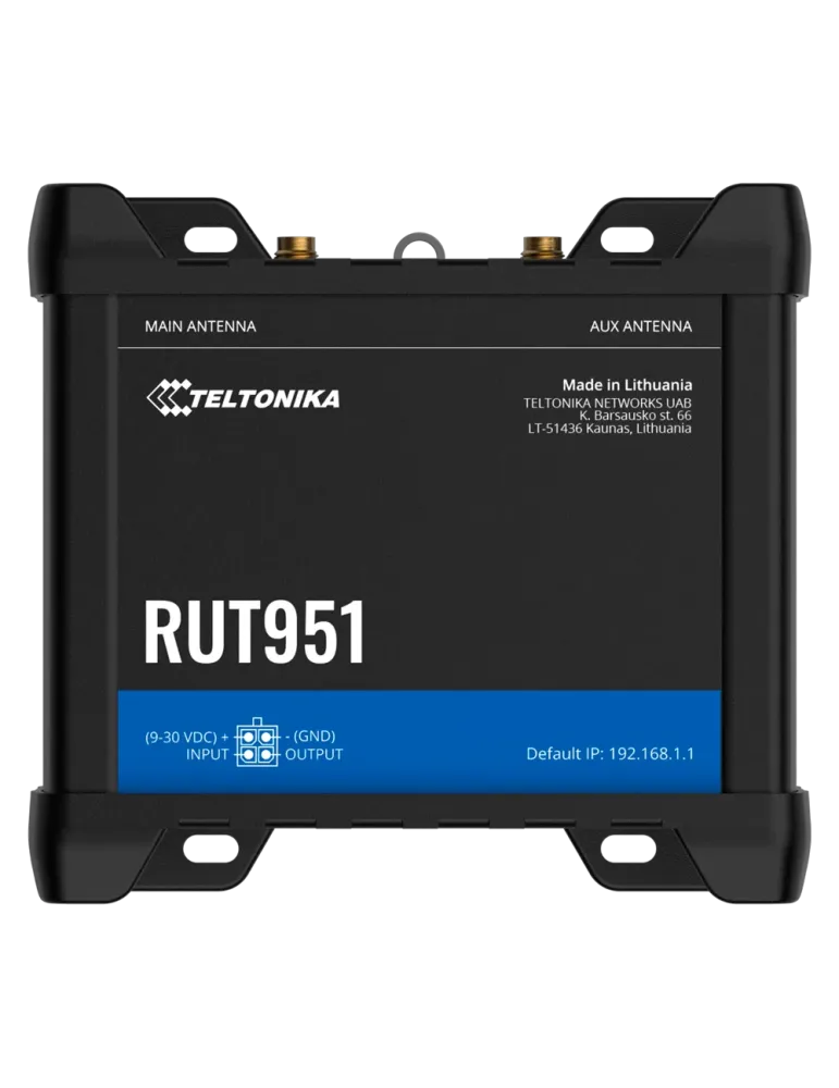 Teltonika Router 4G Industrial - 4 puertos Ethernet RJ45 Fast Ethernet