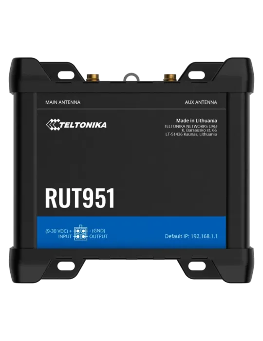 Teltonika Router 4G Industrial - 4 puertos Ethernet RJ45 Fast Ethernet