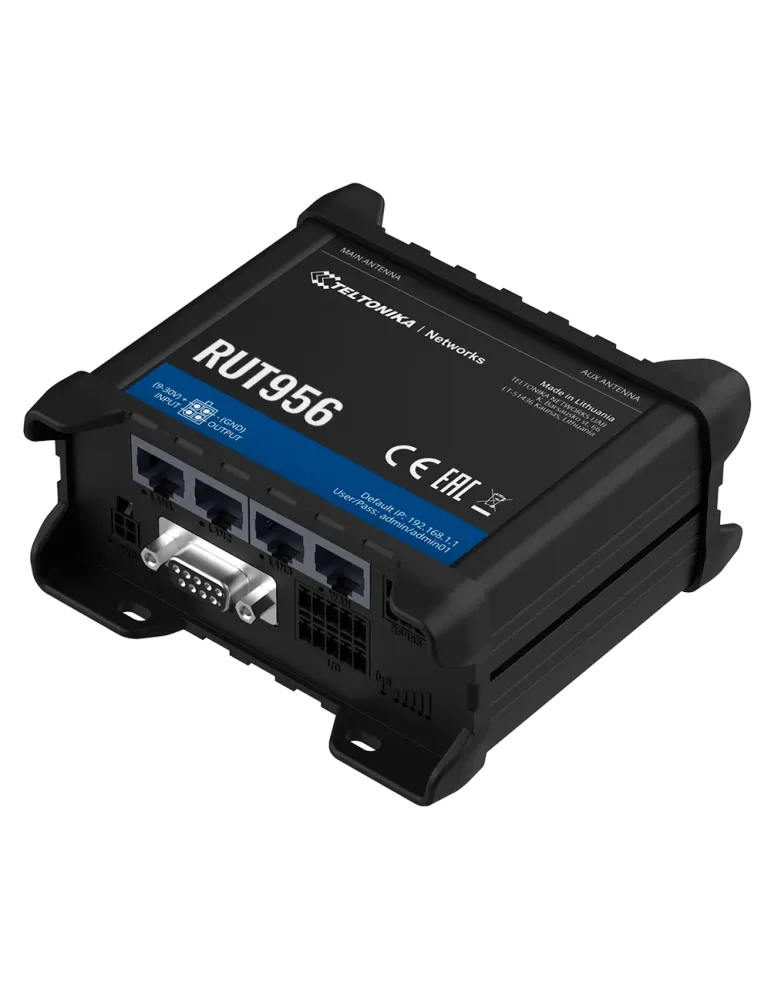 Teltonika Router 4G Industrial - 4 puertos Ethernet RJ45 Fast Ethernet