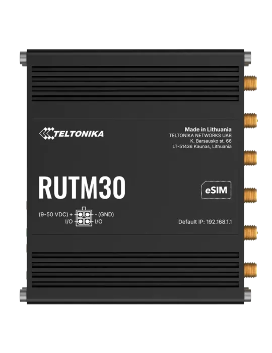 Teltonika Router 5G Industrial - 5G Sub-6Ghz SA/NSA - Dual SIM - Wi-Fi