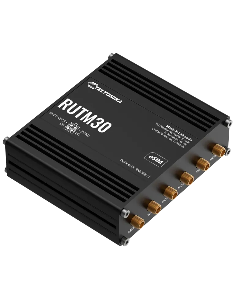 Teltonika Router 5G Industrial - 5G Sub-6Ghz SA/NSA - Dual SIM - Wi-Fi
